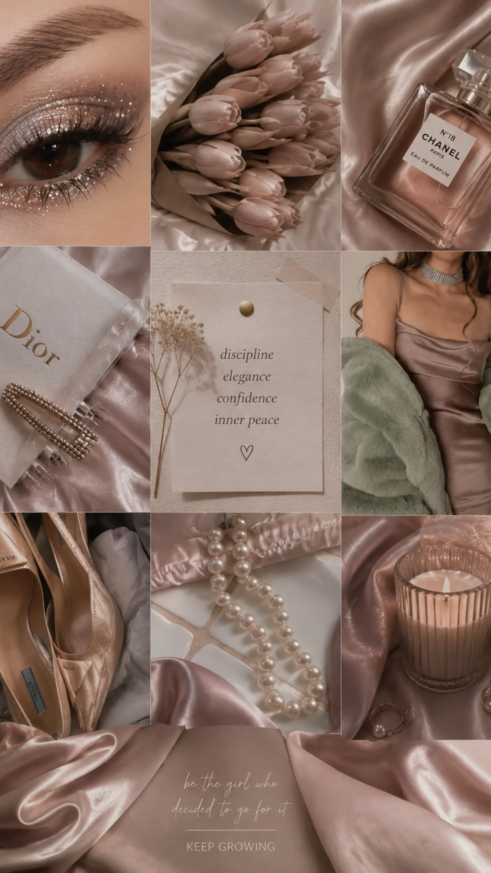 Soft Glam Hour Aesthetic Moodboard HD